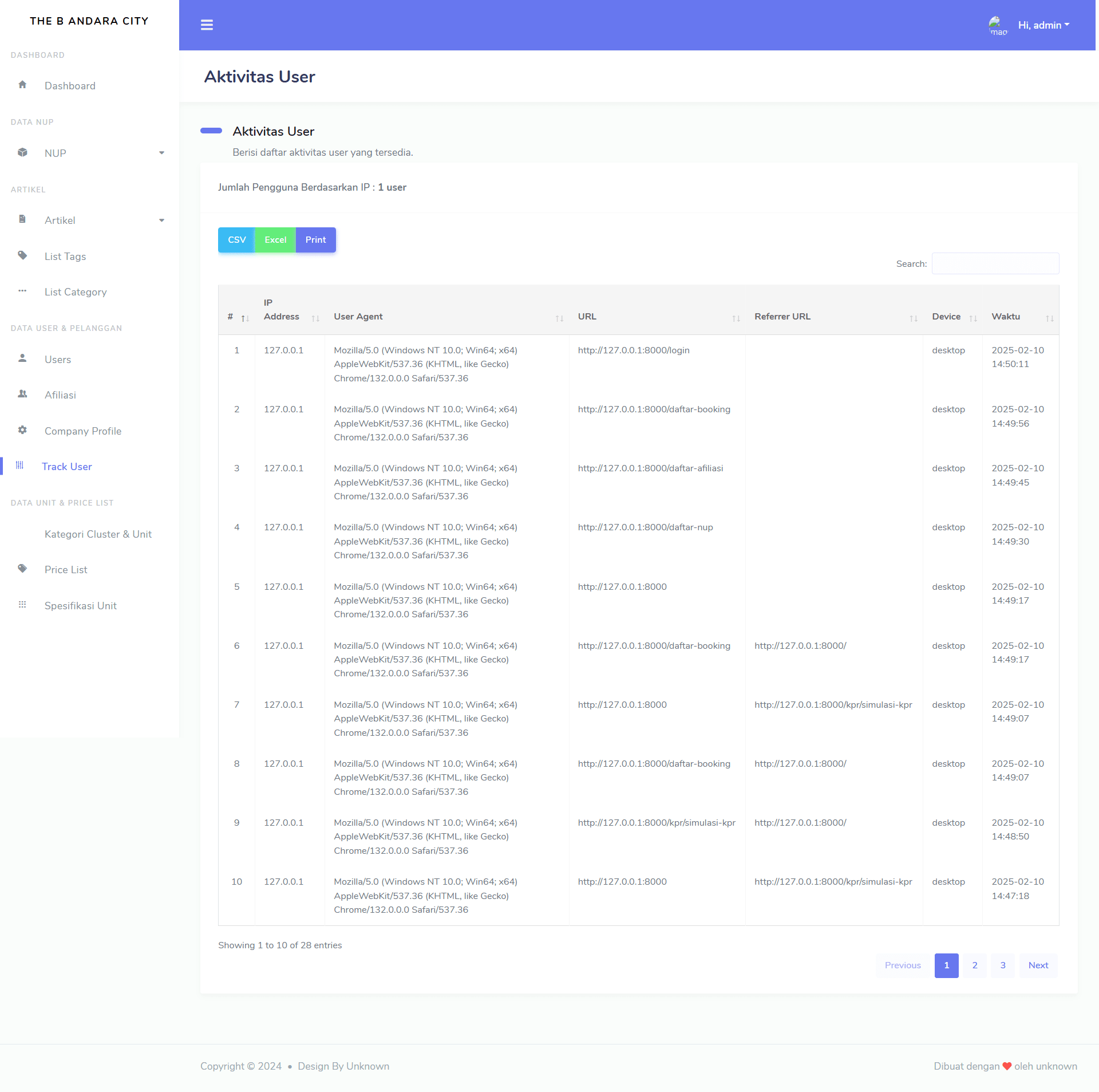theb website preview image